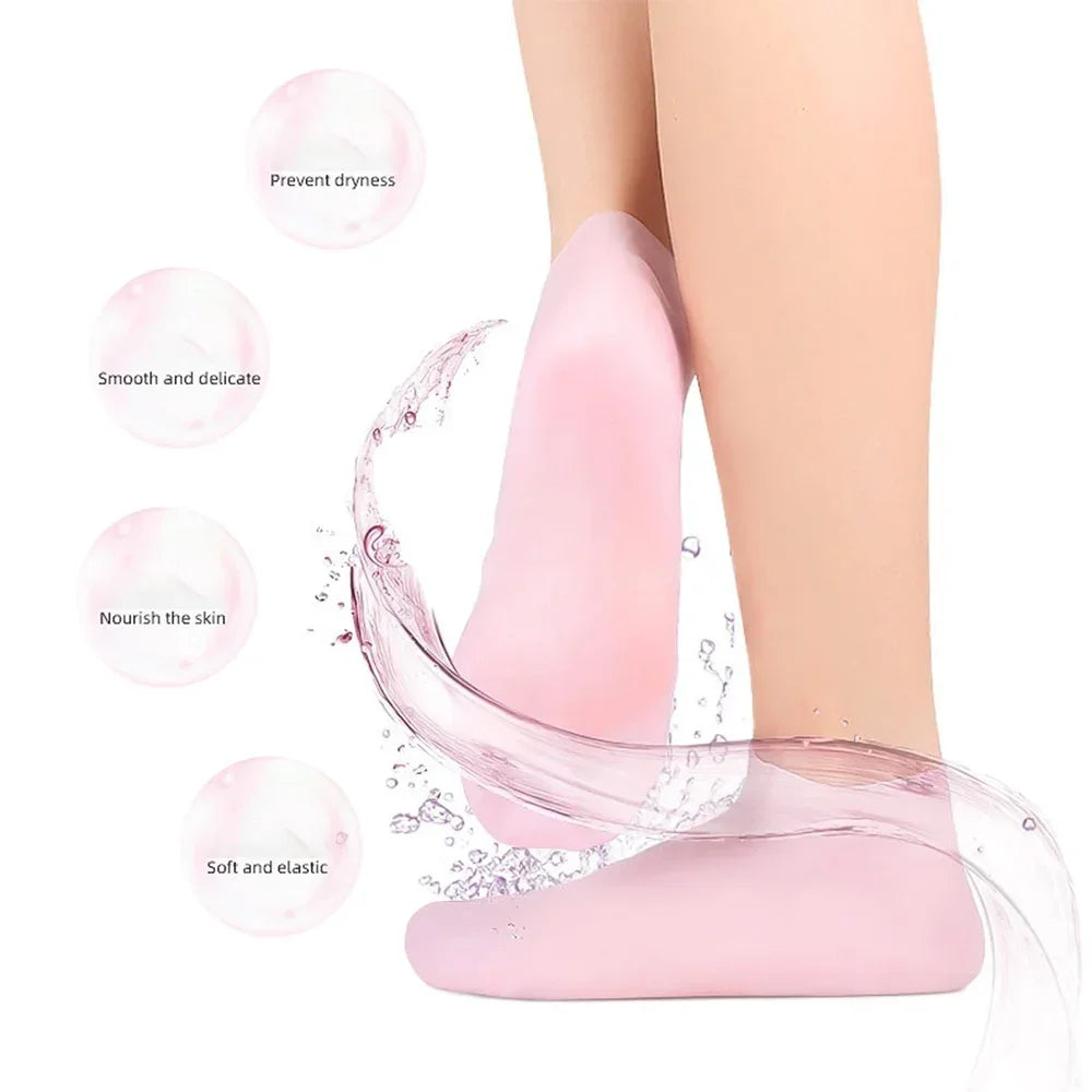 Silicone Jelly Socks | Box Packed | Ultra-Moisturizing Gel Foot Care Protector